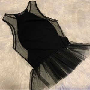 Cute sheer peplum top